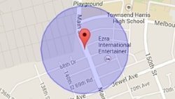 Virtueller Zaun der elektronischen Fußfessel